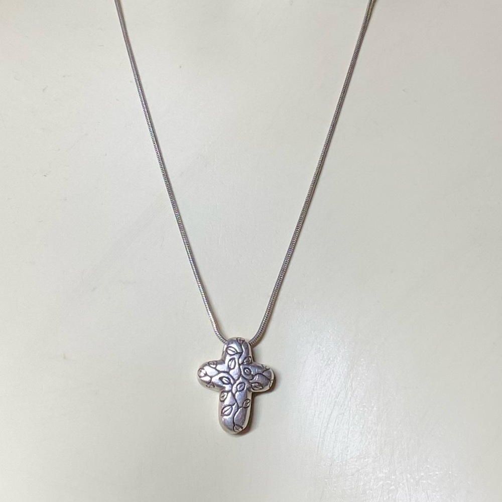 Bob Sieman Design Sterling Silver Cross Necklace